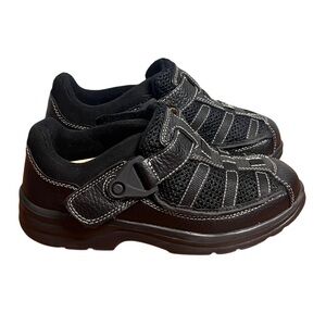 Women’s Lucie X Double Depth Leather Mesh Strap Therapeutic Diabetic Shoe Sz 6